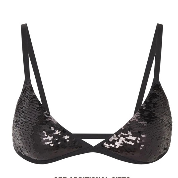 Skims Sequin Triangle Bralette - Picture 3 of 8